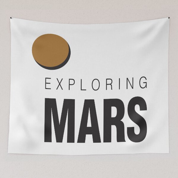 Item preview, Exploring Mars Astronaut Colonization of Mars. Astronaut in Spacesuit on Red Planet. designed and sold by ProjectX23.