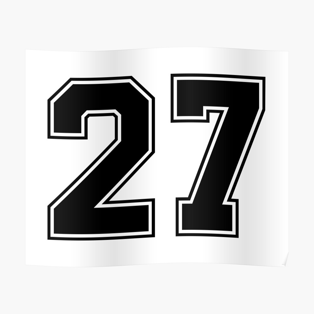 27 number jersey' Sticker