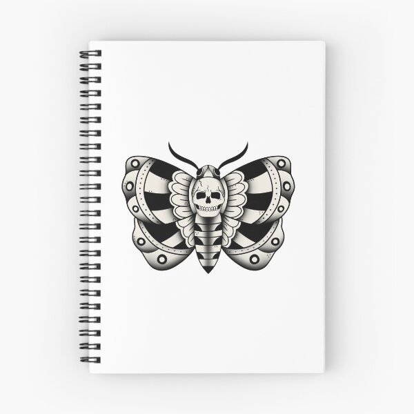 Item preview, Deathmoth (traditional tattoo art) designed and sold by Ivy Raine.