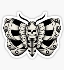 Deathmoth (traditionelle Tätowierkunst) Sticker