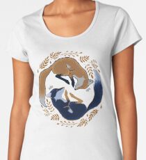 Camiseta premium para mujer Zorros nocturnos