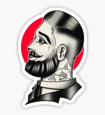 Traditioneller Tätowierungs-Gentleman Sticker