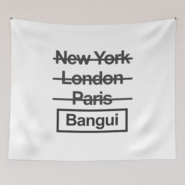 Item preview, República Centroafricana Ciudad de Bangui Diseño de texto designed and sold by GetItGiftIt.