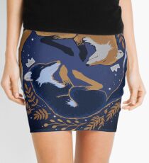 Night foxes Mini Skirt
