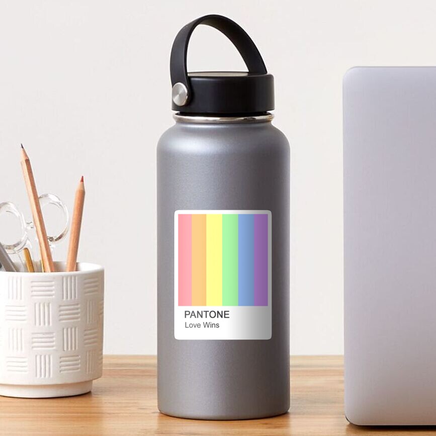 El amor gana a Pantone Pegatina
