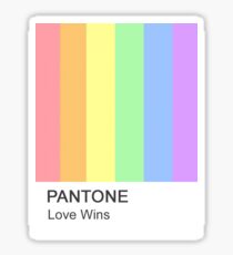 Liebe gewinnt Pantone Sticker