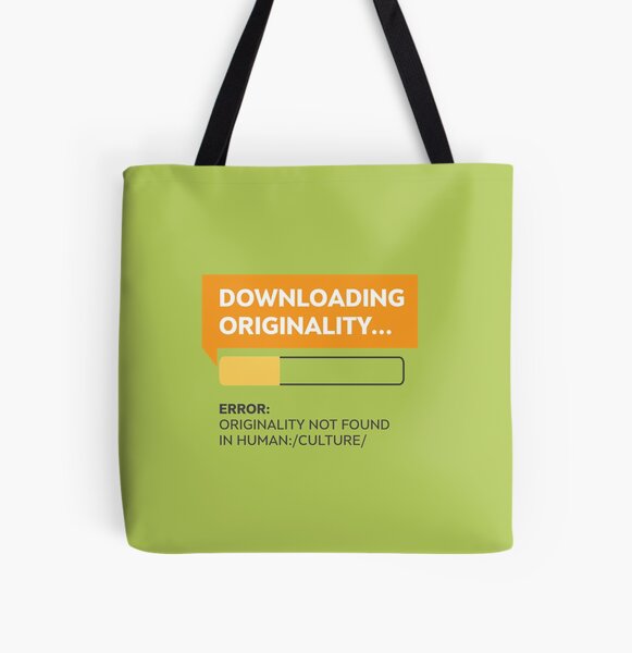 Downloading Originality All Over Print Tote Bag