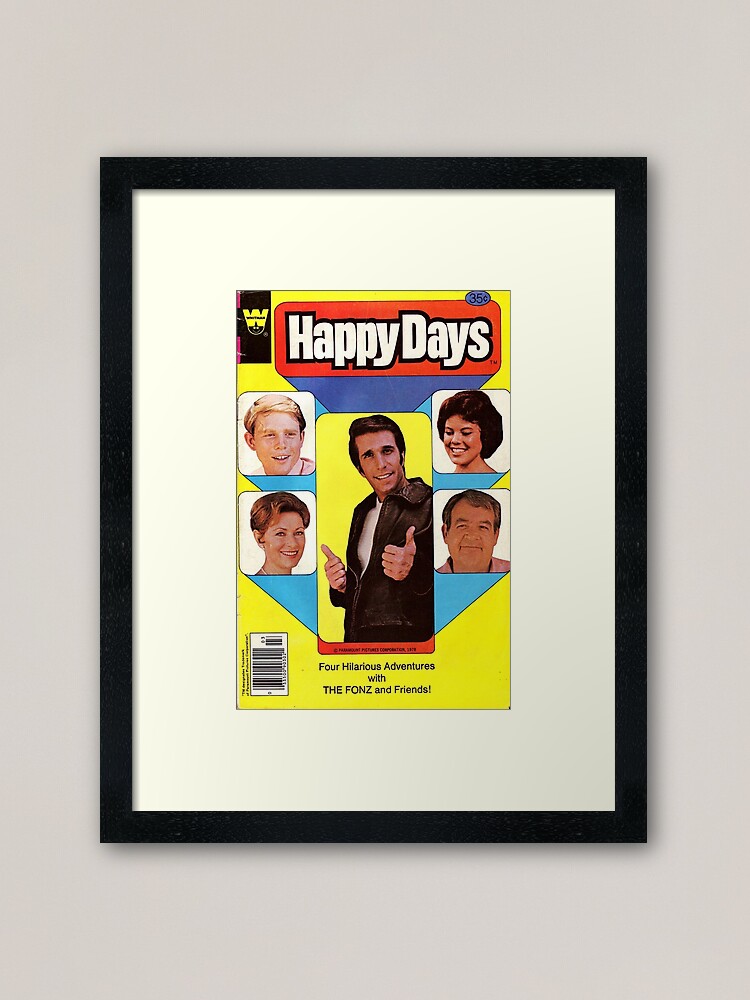 Alternate view of Happy Days Framed Art Print