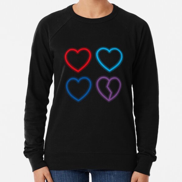 Pullover Hoodies Gebrochenes Herz Redbubble