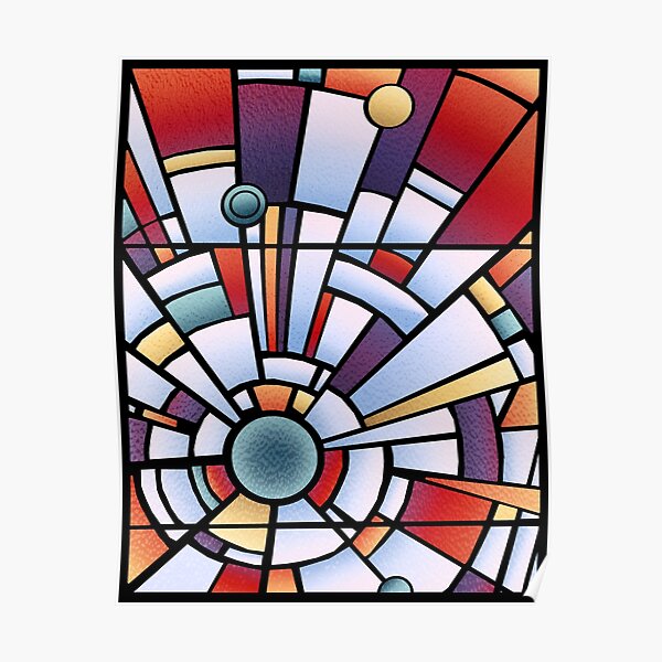 Stained Glass Poster For Sale By Lenleg Redbubble 1660