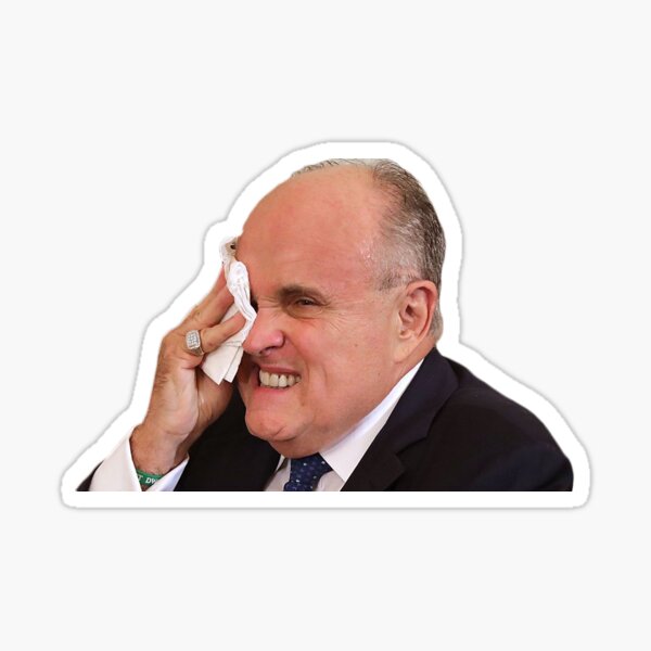 “Rudy Giuliani Sticker” Sticker for Sale by sad-millennial | Redbubble