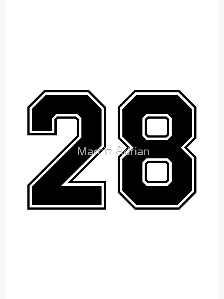 89 American Football Classic Vintage Sport Jersey Number in black number on  white background for american football, baseball or basketball Graphic T- Shirt Dress for Sale by Marcin Adrian