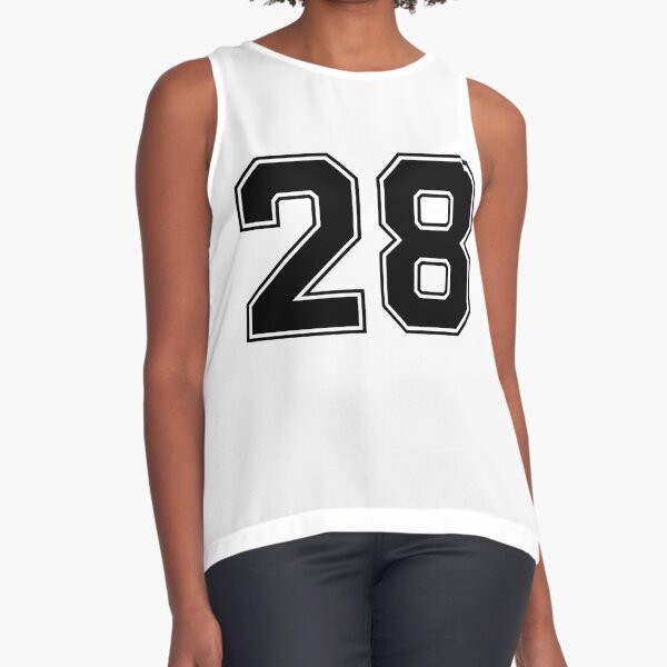 28 American Football Classic Vintage Sport Jersey Number in black number on  white background for american football, baseball or basketball | Magnet