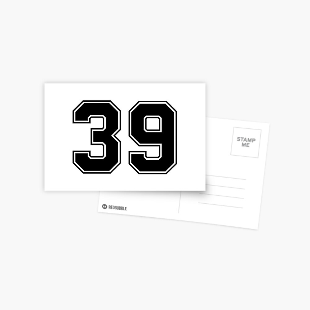 69 American Football Classic Vintage Sport Jersey Number in black