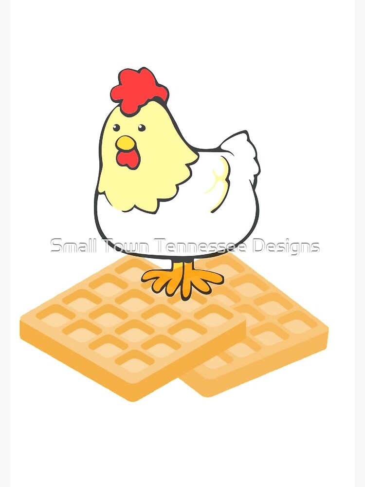 "Chicken and waffles funny design" Spiral Notebook for Sale by TimShane Redbubble