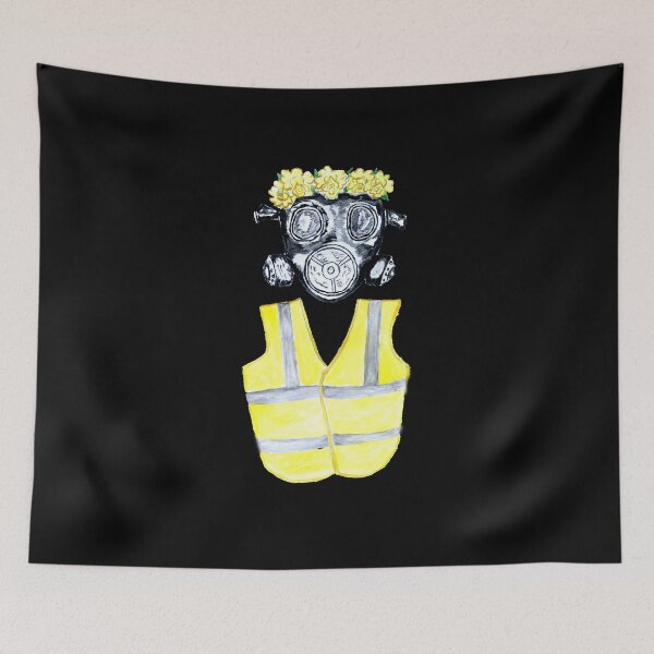 Item preview, Gas Mask and Yellow vest  designed and sold by AnnArtshock.