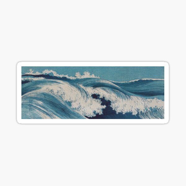 Item preview, Hatozu Waves Japanese Vintage Print designed and sold by Vintage Wall Art.