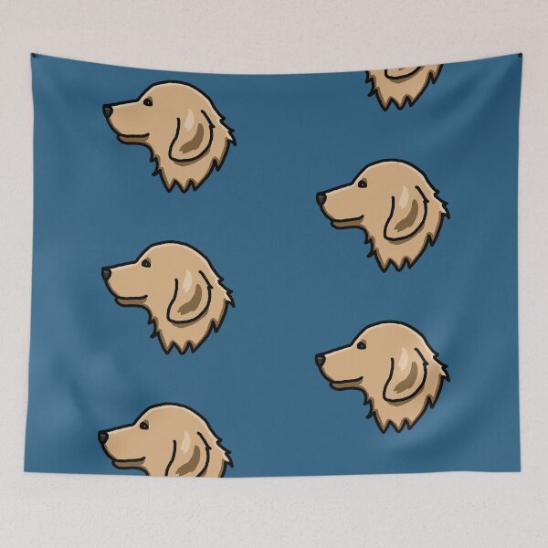 Item preview, Golden Retriever, dog, cute, drawing, cartoon designed and sold by nijess.