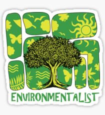 Environmentalist Environment Present Sticker