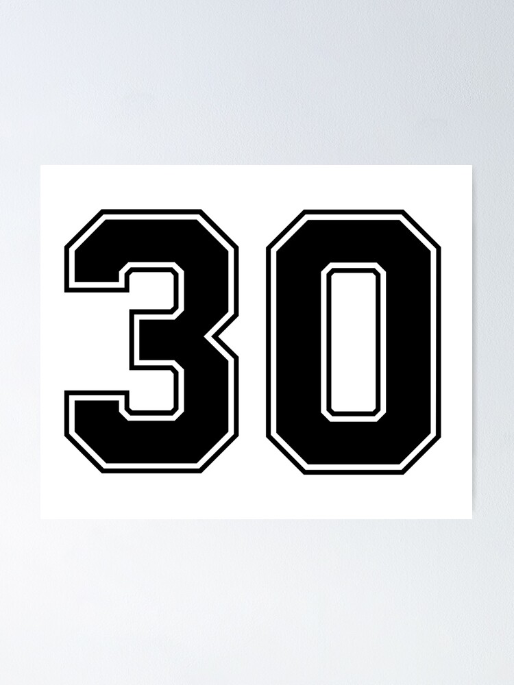 30 jersey number