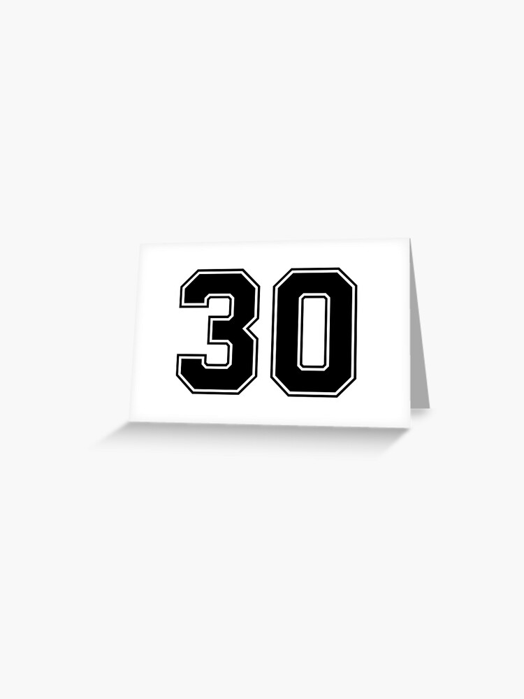 30 American Football Classic Vintage Sport Jersey Number in black