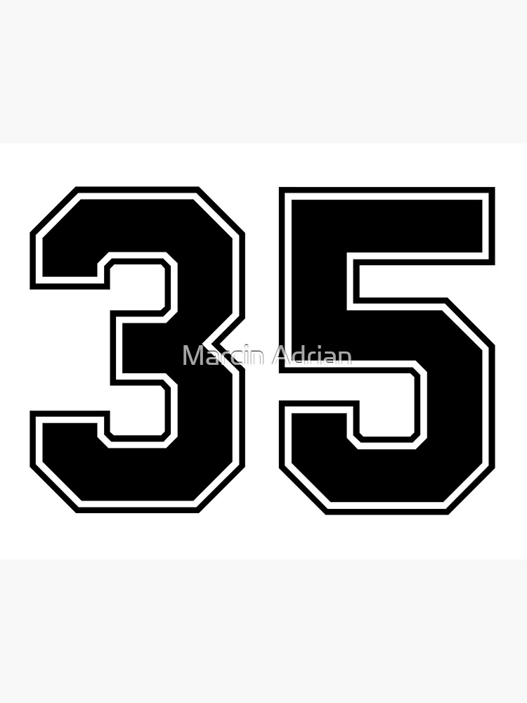 number 35 jersey