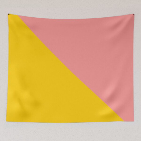 Item preview, Simple and Happy - mellow yellow and millenial pink designed and sold by cadinera.