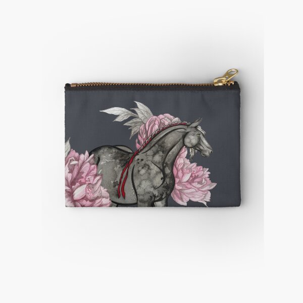Item preview, Pink flowers and red ribbon horse. designed and sold by PoneysArt.