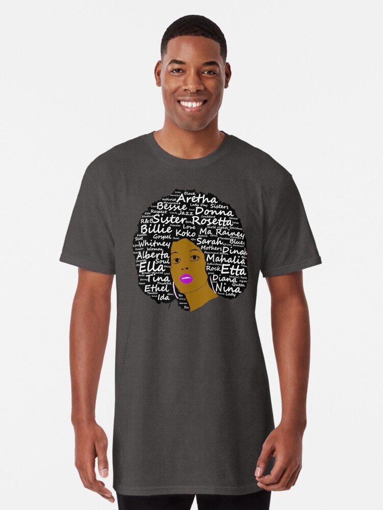Singers Natural Hair Afro Art T Shirt By Mephobiadesigns Redbubble