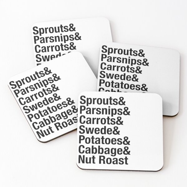 Item preview, Vegan Roast Dinner Typography list designed and sold by azule1.