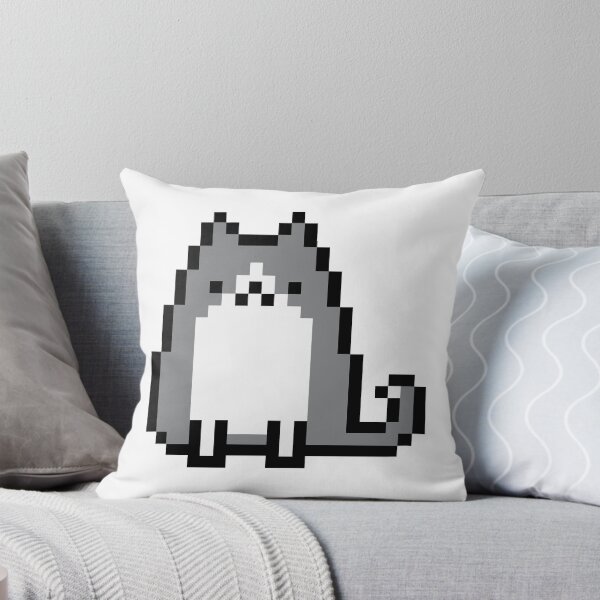 Item preview, Pixel Cat (Grey and White) designed and sold by kishizu.