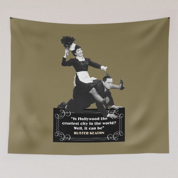 Item preview, Buster Keaton Quotes: “Is Hollywood The Cruelest City In The World? Well, It Can Be” designed and sold by TIGERDAVER.