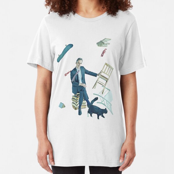 Jordan Peterson - Pet a cat (and lobster) when you meet one on a street Slim Fit T-Shirt