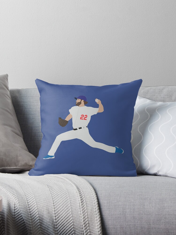 18x18 MLB Los Angeles Dodgers 23 Clayton Kershaw Player Printed Throw Decorative Pillow