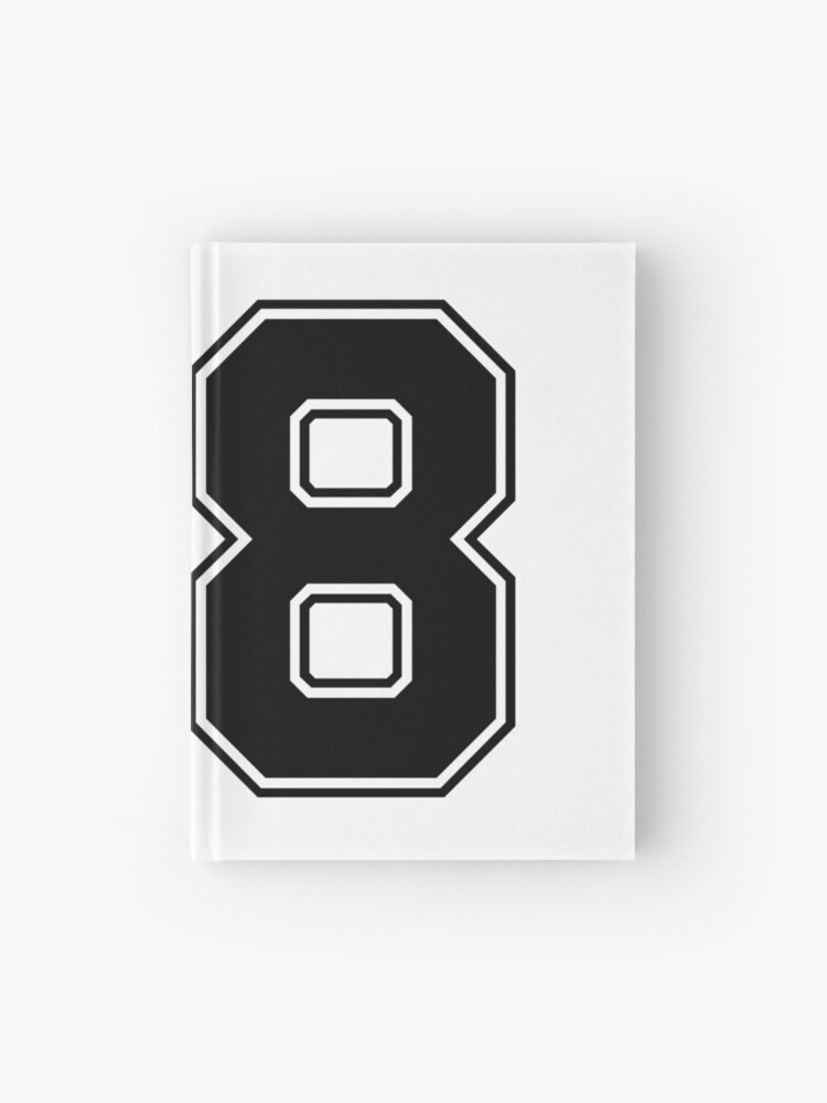 08 American Football Classic Vintage Sport Jersey Number in black number on  white background for american football, baseball or basketball Poster for  Sale by Marcin Adrian