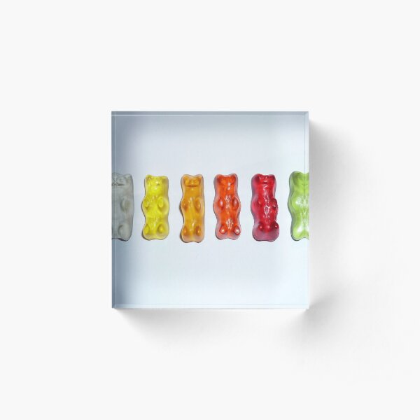 Gummy Bear Song Acrylic Blocks Redbubble - roblox qr code for the song gummy bear