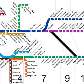 Vorschaubild zum Design Long Island Railroad Route Karte von TheGreatIAm