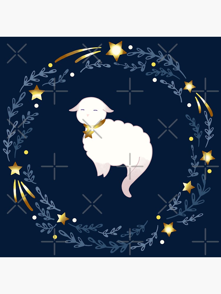 "Zodiac cat - Aries" Sticker by Elenanaylor | Redbubble