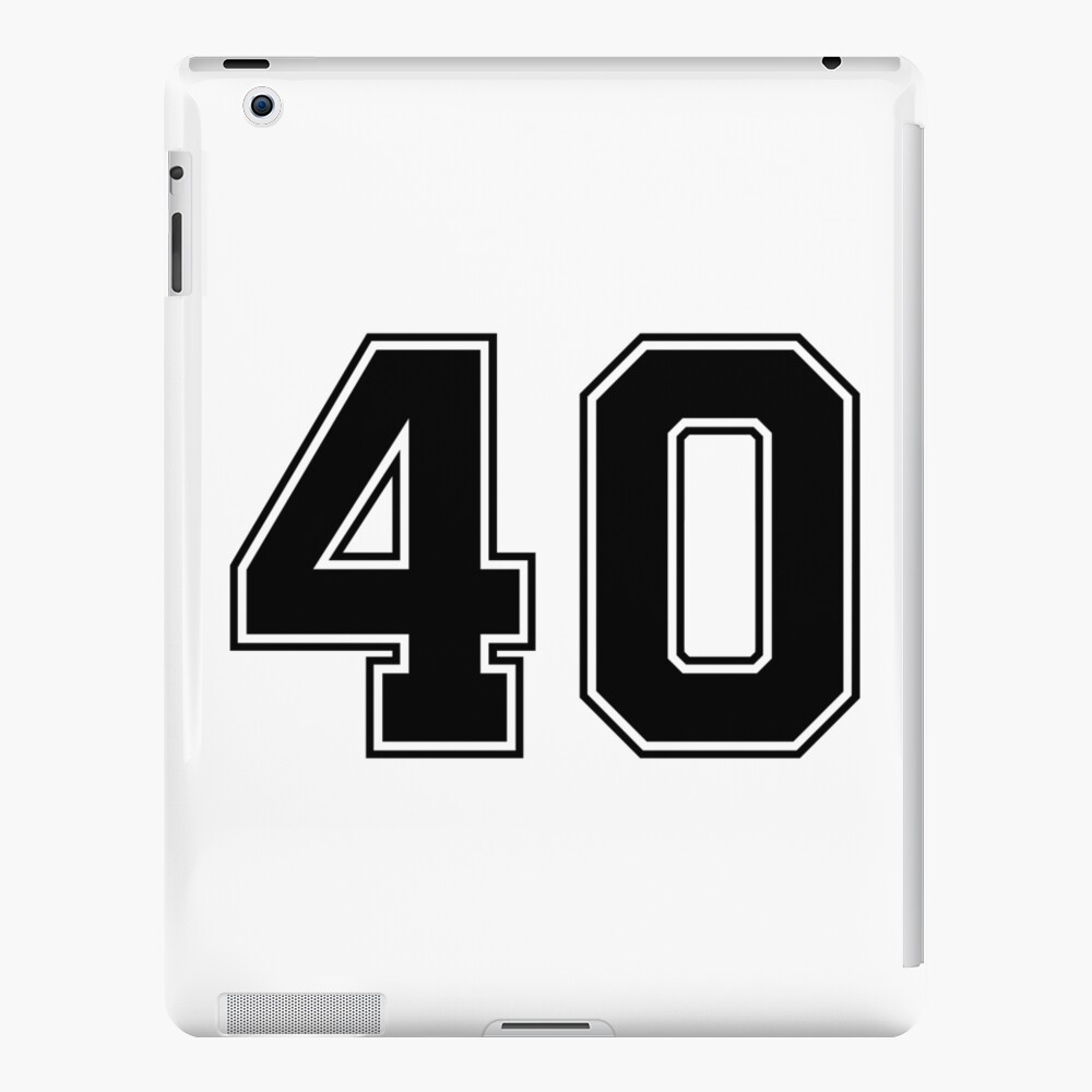 "40 American Football Classic Vintage Sport Jersey Number in black