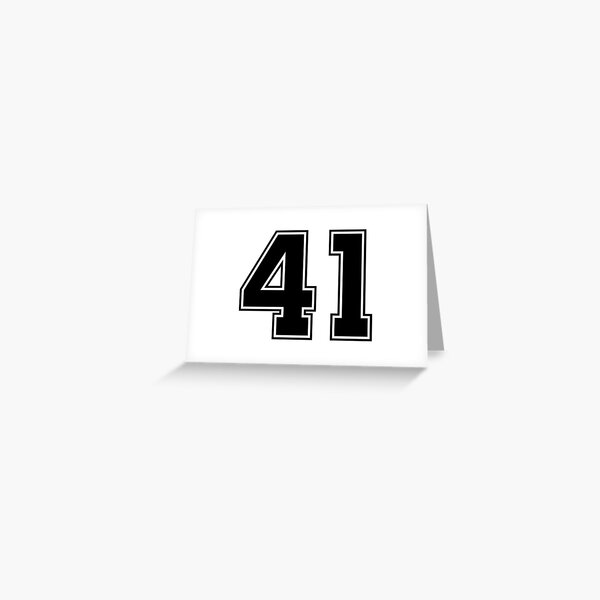 45 American Football Classic Vintage Sport Jersey Number in black number on  white background for american football, baseball or basketball | Greeting