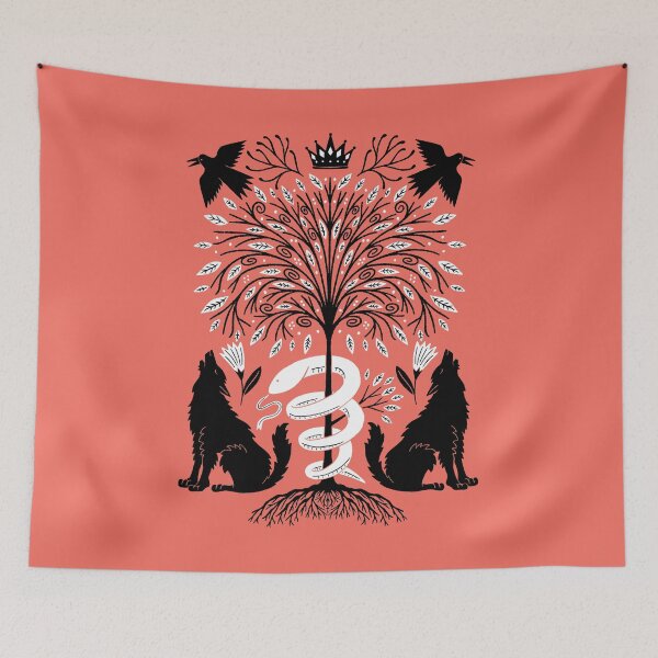 Item preview, wolves in the garden designed and sold by Matthew Taylor Wilson.