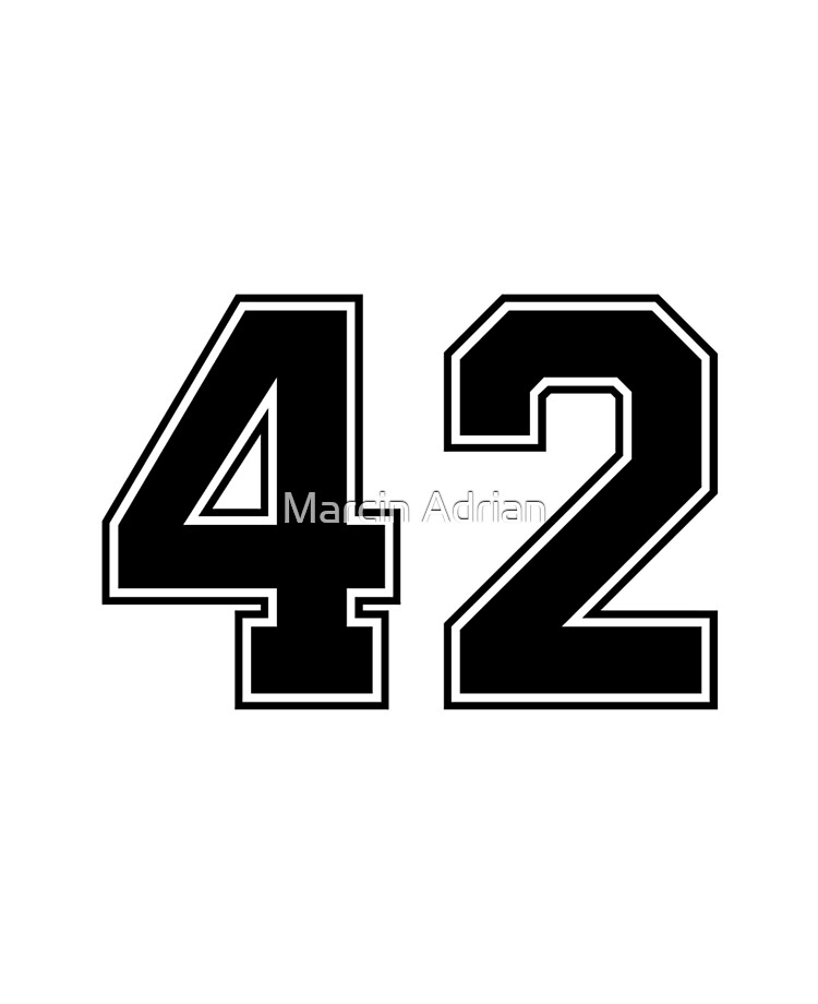 Baseball jersey number 42 Clearance