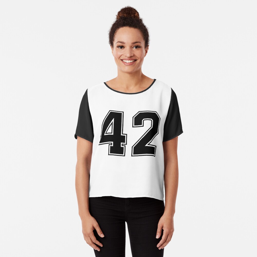 42 American Football Classic Vintage Sport Jersey Number in black number on  white background for american football, baseball or basketbal | Poster