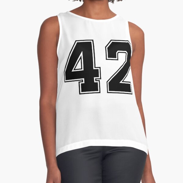 42 American Football Classic Vintage Sport Jersey Number in black number on  white background for american football, baseball or basketbal | Poster