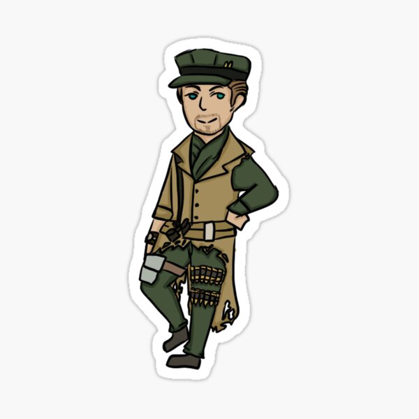 Maccready Fallout 4 Sticker Sticker For Sale By JaegerEureka Redbubble   St,small,507x507 Pad,600x600,f8f8f8.u1 