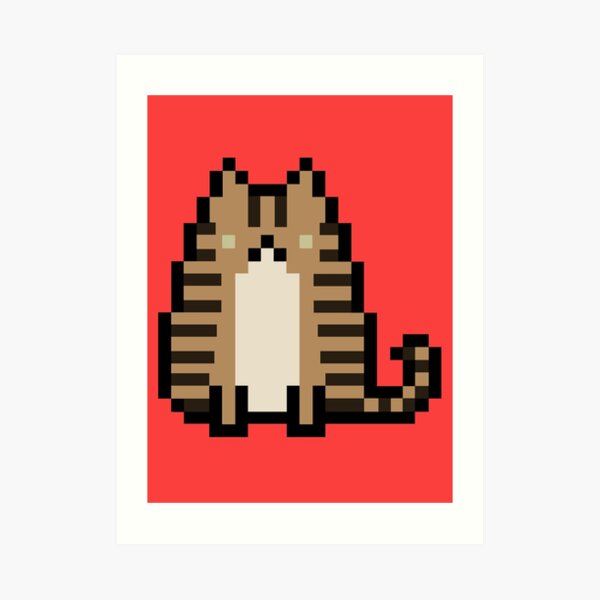 Tuxedo Cat Diagram Art Print – Artful Pixels