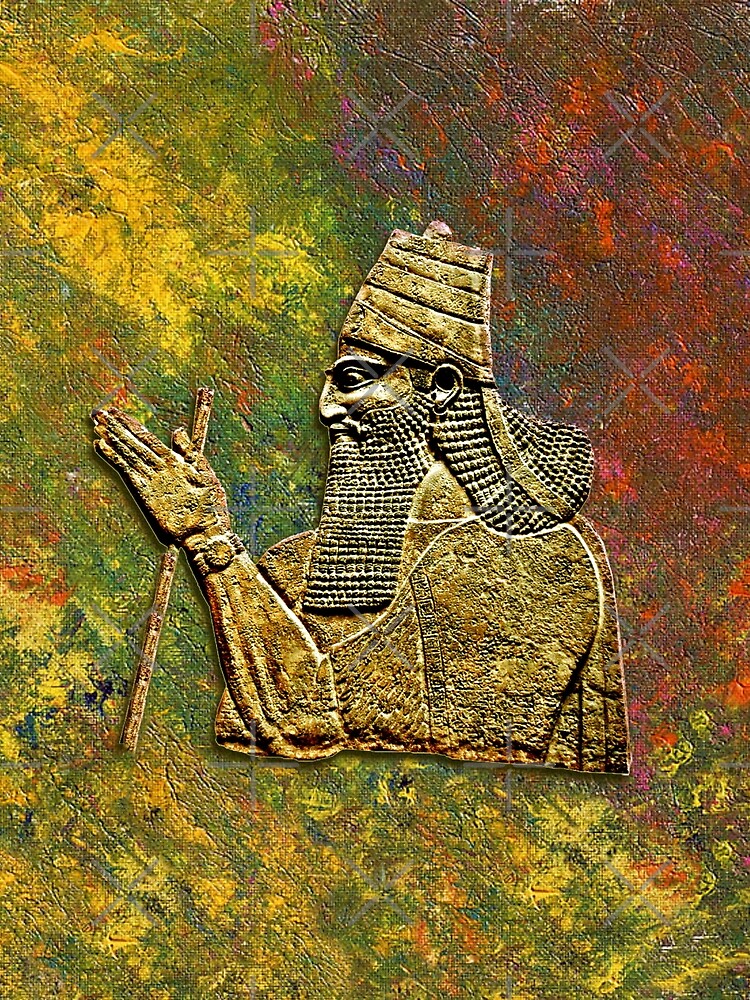 Artwork view, THe Assyrian King designed and sold by doniainart