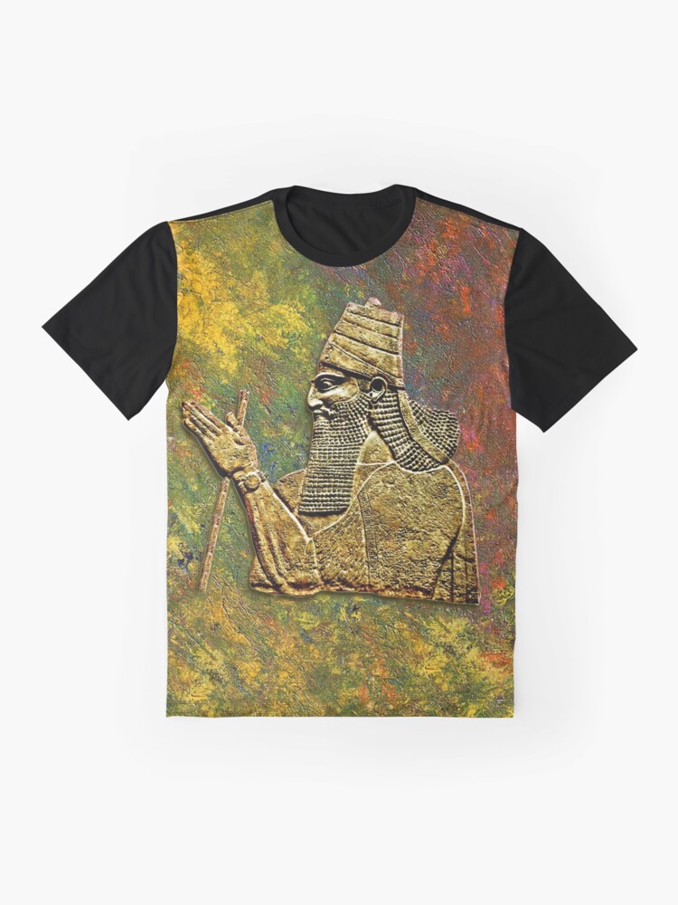 Thumbnail 4 of 5, Graphic T-Shirt, THe Assyrian King designed and sold by doniainart.