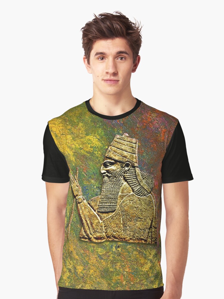 Graphic T-Shirt, THe Assyrian King designed and sold by doniainart