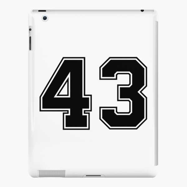 11 American Football Classic Vintage Sport Jersey Number in black number on  white background for american football, baseball or basketball iPad Case &  Skin fo…